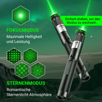 Wiederaufladbarer multifunktionaler Hochleistungs-Laserpointer