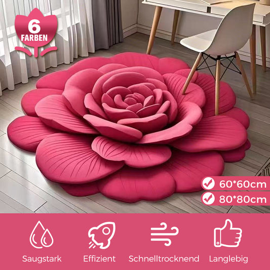 🔥Befristetes Angebot 🔥Bodenmatte aus Plüsch & Diatomeenerde in Blumenform