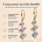 ✨ Boucles d'Oreilles Asymétriques Spirale & Goutte – Cristaux Lumineux & Hélice Dorée ! 💫 Design Allongeant – Parfait pour les Soirées & Fêtes. 🌟 Pierres Premium Scintillantes – Achetez 3 pour 10% de Réduction Supplémentaire ! 🛍️