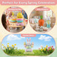🎉 Ballons 3D sur Pied pour Pâques – Géants Lapin/Carotte/Poussin/Œuf – Décoration Festive, Gonflage à l'Air & Parfait pour Enfants/Jardin 🌷