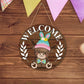 💎 50% DE RÉDUCTION ! 💎 Panneau « Highland Cow » Interchangeable – 17 Chapeaux Magnétiques & Accessoires pour Toutes les Saisons 🐄🎉