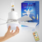 💡🪭 Ventilateur 2 en 1 Portable 2026 | Lumière + Télécommande | Qualité Premium Inégalée ✨