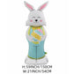 🎉 Ballons 3D sur Pied pour Pâques – Géants Lapin/Carotte/Poussin/Œuf – Décoration Festive, Gonflage à l'Air & Parfait pour Enfants/Jardin 🌷