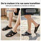 📢📢Dernier jour -50% de réduction !!⏰Chaussons Homme en Similicuir à Bout Fermé