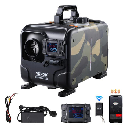 🔥 PROMO FLASH : 50% DE RÉDUCTION ! Chauffage Diesel Stationnaire Tout-en-Un 8 kW – Alimentation Hybride 12V/24V & 220V, Contrôle Bluetooth & Alarme CO Intégrée for un Confort Thermique Optimal en Camping-Car, Van ou Atelier 🚐