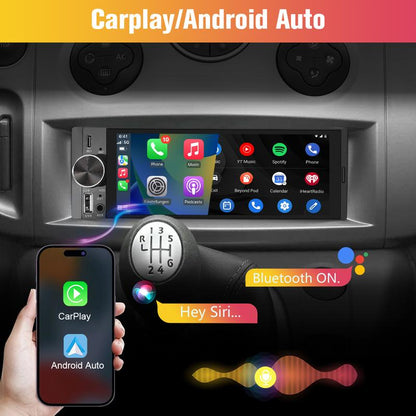 ✨ 50 % de réduction + livraison gratuite 🔥  Écran IPS 5.1 pouces (format 1DIN) – Autoradio Carplay intégré, écran tactile capacitif, commande vocale intelligente, 3 ports USB, lecteur MP5