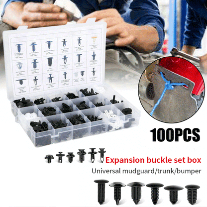 🔥100 pièces de clips universels à vis – Compatibles avec ailes, panneaux de porte, C05 C20 C32 B01 D02 A16 pièces automobiles.