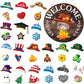 💎 50% DE RÉDUCTION ! 💎 Panneau « Highland Cow » Interchangeable – 17 Chapeaux Magnétiques & Accessoires pour Toutes les Saisons 🐄🎉