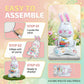 🎉 Ballons 3D sur Pied pour Pâques – Géants Lapin/Carotte/Poussin/Œuf – Décoration Festive, Gonflage à l'Air & Parfait pour Enfants/Jardin 🌷