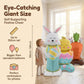 🎉 Ballons 3D sur Pied pour Pâques – Géants Lapin/Carotte/Poussin/Œuf – Décoration Festive, Gonflage à l'Air & Parfait pour Enfants/Jardin 🌷