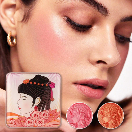 ACHETEZ 1 - RECEVEZ 1 GRATUIT !⏰Palette de fards à joues en poudre lisse gaufrée🎨