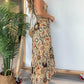 💕Zeitlich begrenztes Angebot: 50 % RABATT💕Sexy langes Kleid mit Spaghettiträgern und Blumenmuster für Damen