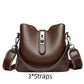 Geräumige Crossbody-Tasche aus PU-Leder mit mehreren Fächern