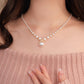 🔥Heißer Verkauf 50% OFF🔥Vintage Elegante Zirkonia Imitation Perlenkette & Ohrringe