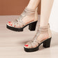 👡 50% DE RÉDUCTION! 🌸 Sandales Antidérapantes à Talons Hauts pour Femmes – Stables, Élégantes & Parfaites pour Toute Occasion 🌟
