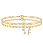 📢50 % de réduction !! 🌹Bracelet de cheville dorée superposé pour femmes