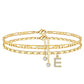 📢50 % de réduction !! 🌹Bracelet de cheville dorée superposé pour femmes
