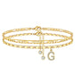 📢50 % de réduction !! 🌹Bracelet de cheville dorée superposé pour femmes