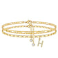 📢50 % de réduction !! 🌹Bracelet de cheville dorée superposé pour femmes