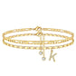 📢50 % de réduction !! 🌹Bracelet de cheville dorée superposé pour femmes