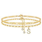 📢50 % de réduction !! 🌹Bracelet de cheville dorée superposé pour femmes