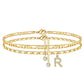 📢50 % de réduction !! 🌹Bracelet de cheville dorée superposé pour femmes