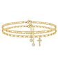 📢50 % de réduction !! 🌹Bracelet de cheville dorée superposé pour femmes
