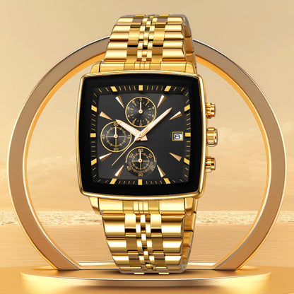 ⌚ 50% DE RÉDUCTION ! 🔥 Montre à Quartz Multifonctionnelle pour Hommes – Triple Cadran, Boîtier Acier Inoxydable & Étanche 30M – Élégante, Durable et Polyvalente – 5 Coloris ✨💪