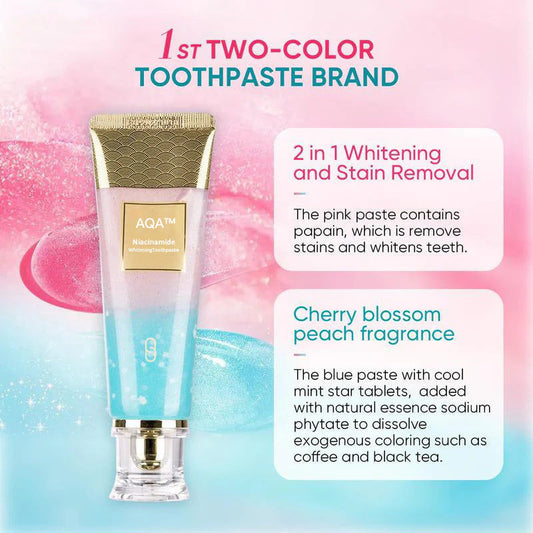 🦷 ACHETEZ 1 - RECEVEZ 1 GRATUIT ! ✨ Dentifrice Blanchissant à la Niacinamide - Élimine les Taches et Renforce l'Émail en 1 Semaine 💎📦