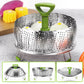 📢📢40% DE RÉDUCTION !! ⏰ Panier Vapeur Pliable en Acier Inoxydable – Polyvalent, Compact, Pratique 🥦