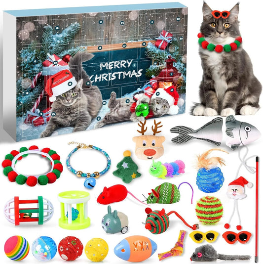 Noël Calendrier de l’Avent Jouets pour Chats et Chiens