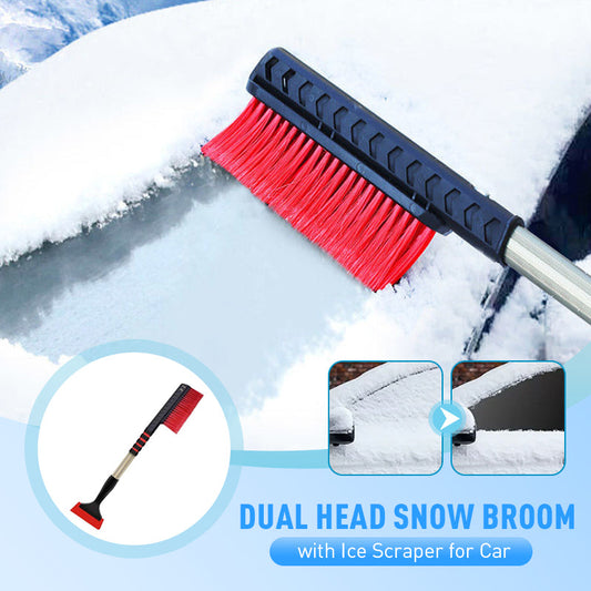 🔥 50% DE RÉDUCTION ! ✨ Balai à Neige Double Fonction pour Voiture - Manche Ergonomique Anti-Dérapant, Conçu pour un Dégivrage Rapide et Sécurisé 🧊🚗