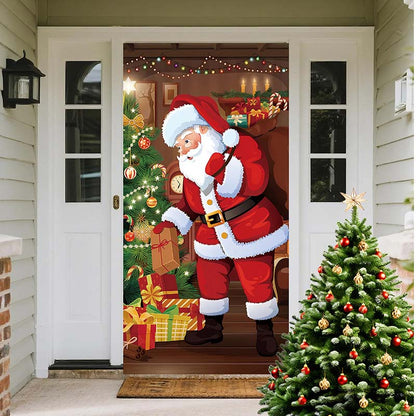Housse de porte de Noël pour une décoration festive instantanée