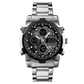 📢📢50% DE RÉDUCTION !! ⏰ Montre Analogique-Numérique Militaire Étanche pour Hommes – 48mm, Multifonction & Bracelet en Acier Inoxydable ! 🕰️💪