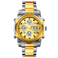 📢📢50% DE RÉDUCTION !! ⏰ Montre Analogique-Numérique Militaire Étanche pour Hommes – 48mm, Multifonction & Bracelet en Acier Inoxydable ! 🕰️💪