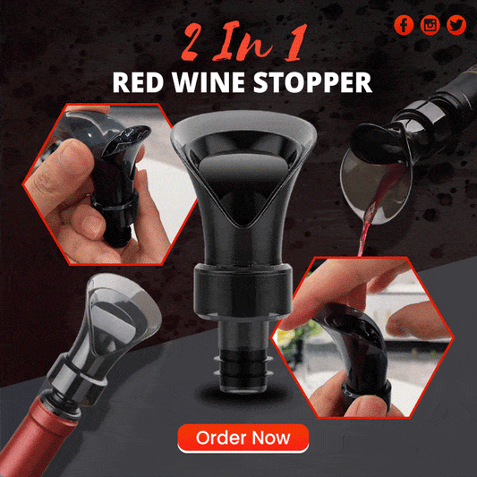 🍷🧪 Bouchon verseur 2-en-1 pour vin – Silicone + acrylique, pompe à vide et obturateur, préserve fraîcheur et arôme jusqu’à 10 jours, compatible avec toutes les bouteilles, le gardien de vos grands crus entamés 🛡️💨