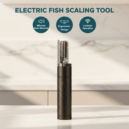 🐟 50% DE RÉDUCTION! ⚡ Écailleur à poisson sans fil – Lames inox & IPX7 ✨