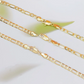 💎50% DE RÉDUCTION ! 💎 Bracelet Chaîne Figaro – Finition Dorée, Icônes Religieuses & Design Unisexe (18,5 cm) 🎁✝️