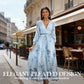 💎 50% DE RÉDUCTION ! 💎 Robe Longue Élégante Plissée à Col V – Imprimé Floral, Taille Haute & Tissu Fluide 🌸👗