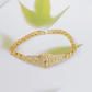 Bracelet Élégant Vierge Marie à Fleurs Ajourées