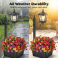 💎 50% OFF! 💎 Lampe Solaire de Jardin avec Base Jardinière – Lueur Vintage Chaleureuse, Design en Fer Tout-Temps & Double Fonction 🌸🌙