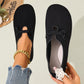 👞 50% DE RÉDUCTION! 🍂 Ballerines à Enfiler en Simili-Suède – Confort Toute la Journée, 2 Couleurs & Large Emboîtage Pour Un Style Décontracté ✨