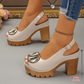 👠 59% DE RÉDUCTION ! Sandales à Boucle Chic – Talons Stables & Look Raffiné ✨💖【Prix Exceptionnel】