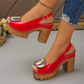 👠 59% DE RÉDUCTION ! Sandales à Boucle Chic – Talons Stables & Look Raffiné ✨💖【Prix Exceptionnel】