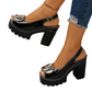 👠 59% DE RÉDUCTION ! Sandales à Boucle Chic – Talons Stables & Look Raffiné ✨💖【Prix Exceptionnel】