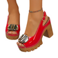 👠 59% DE RÉDUCTION ! Sandales à Boucle Chic – Talons Stables & Look Raffiné ✨💖【Prix Exceptionnel】