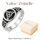 🔥Tendance 2026🔥 Bague rétro vintage nœud de la Trinité – Alliance celtique symbolique pour femmes et hommes