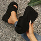 Sandales rehaussantes 👡 Modèle à enfiler, semelle épaisse pour allonger les jambes, texture antidérapante, confortables toute la journée, parfaites pour l'été ☀️