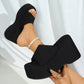 Sandales rehaussantes 👡 Modèle à enfiler, semelle épaisse pour allonger les jambes, texture antidérapante, confortables toute la journée, parfaites pour l'été ☀️