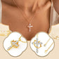 ✨ 50 % de réduction ✨Collier avec Pendentif Croix & Couronne Éternelles